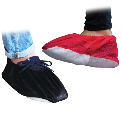 How can I specify the sizes I want when ordering Bowling Buddies Disposable Shoe Covers?