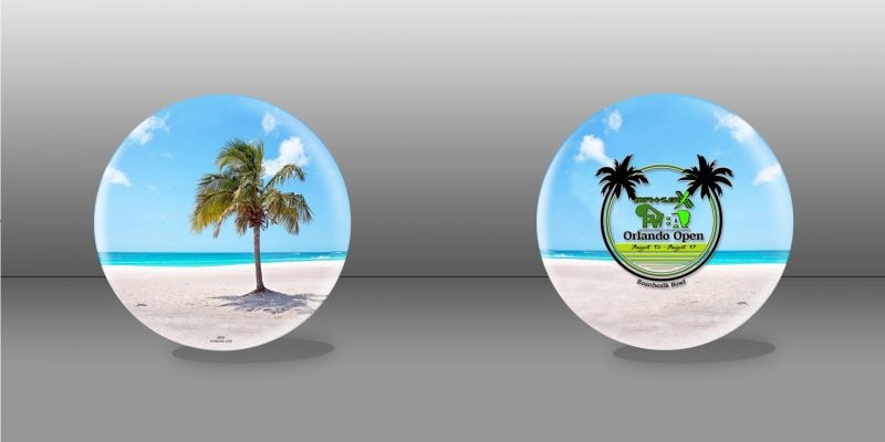 Can I use licensed images for my custom bowling ball design?