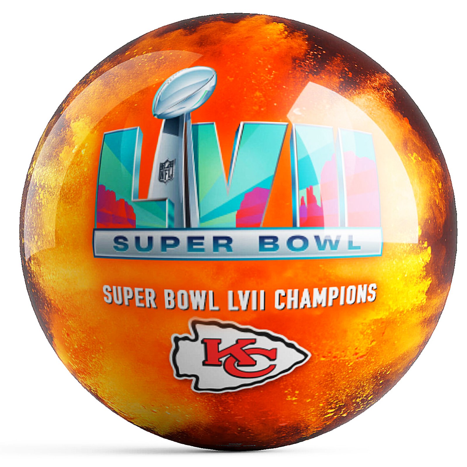 Does the Kansas City Chiefs bowling ball commemorate any special event?