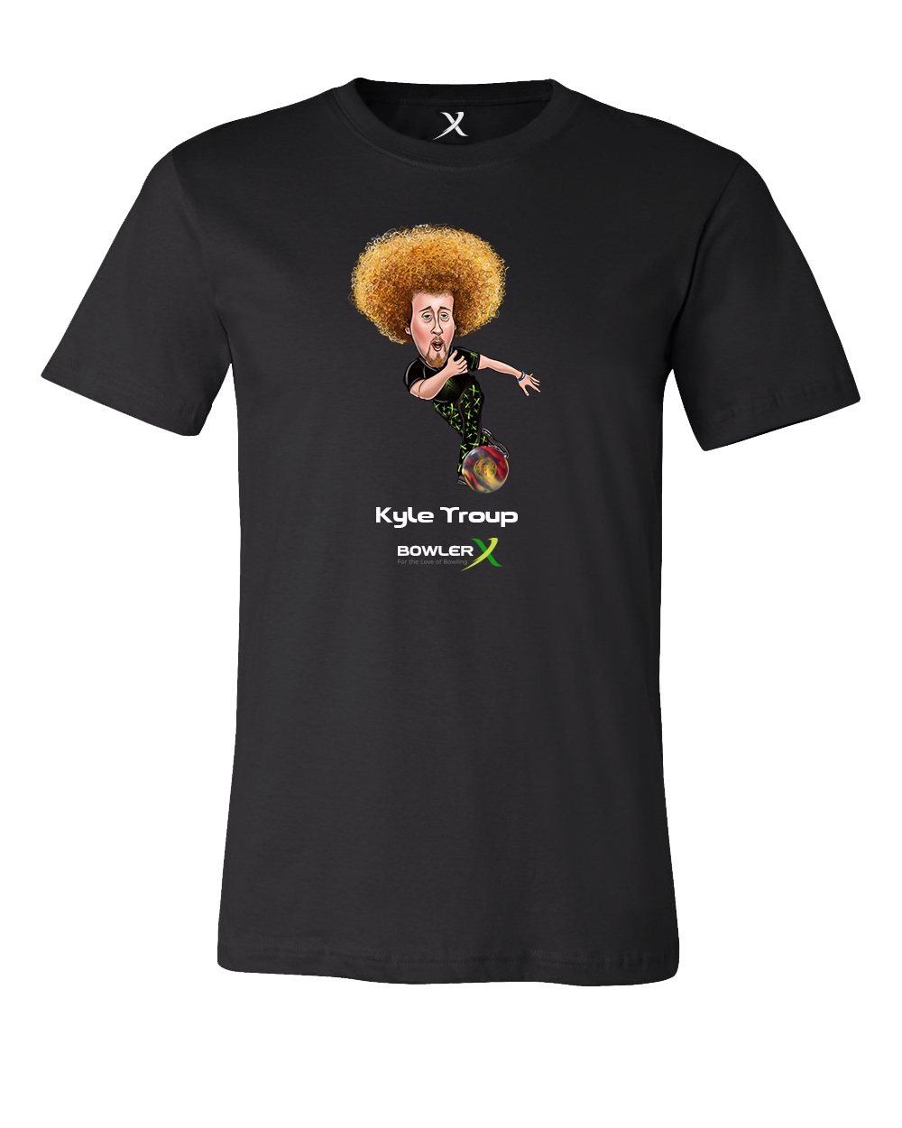 Is the design on the Kyle Troup PBA Caricature Bowling T-Shirt exclusive?