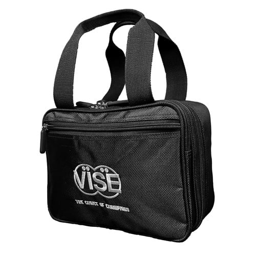 How much bigger is this than the standard Vise accessory bag?