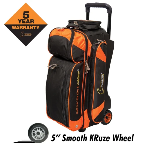 Hammer Premium Black/Orange Triple Roller Bag Questions & Answers