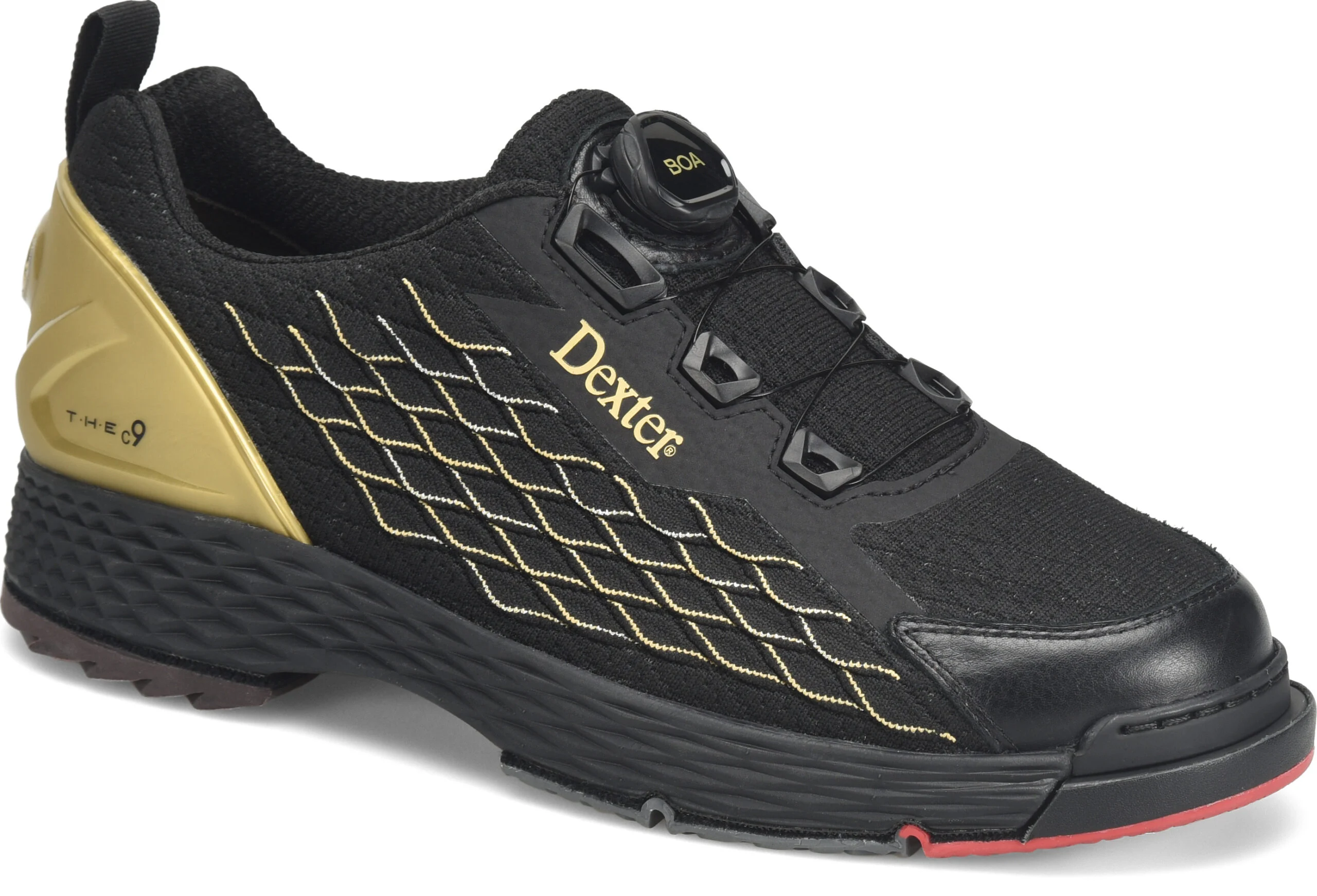 Dexter C9 Knit BOA Wide Width Bowling Shoes Black/Gold Questions & Answers