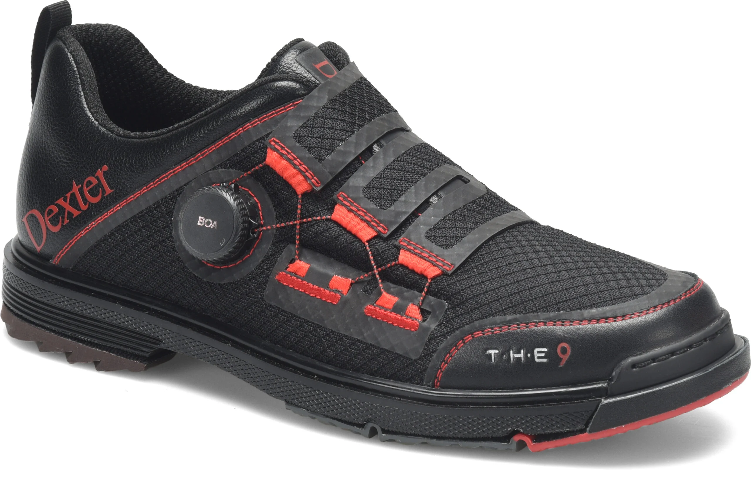 Dexter The 9 Stryker BOA Black/Red Bowling Shoes Questions & Answers